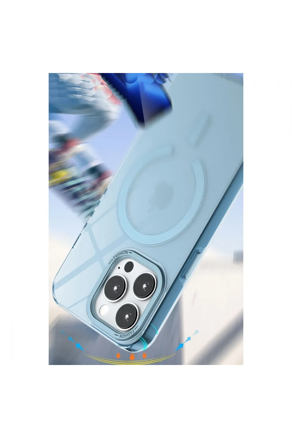 Apple İphone 14 Pro Kılıf Troy Magsafe Kapak - Mor