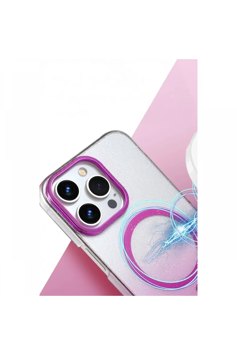 Apple iPhone 14 Pro Max Glossy Magsafe Kapak - Siyah