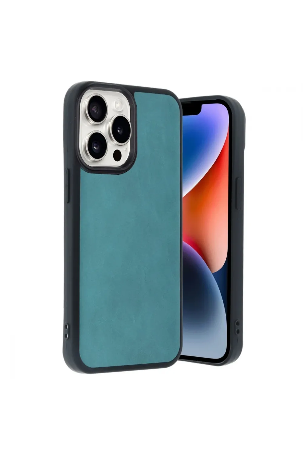Apple İphone 14 Pro Max Kılıf Aras Deri Kapak - Açık Yeşil
