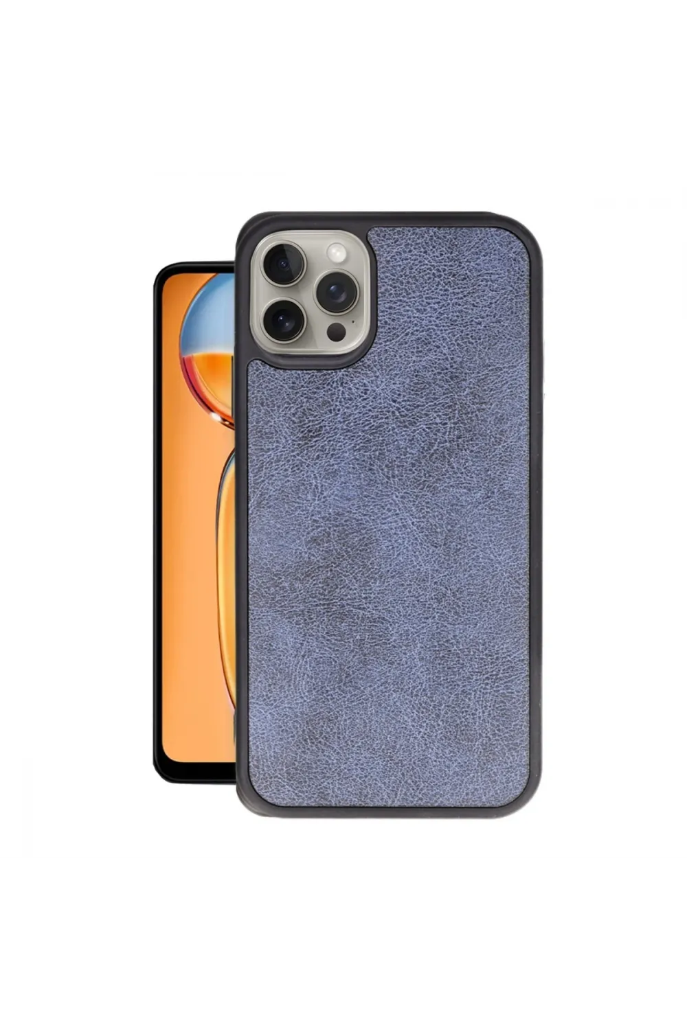 Apple İphone 14 Pro Max Kılıf Aras Deri Kapak - Lacivert