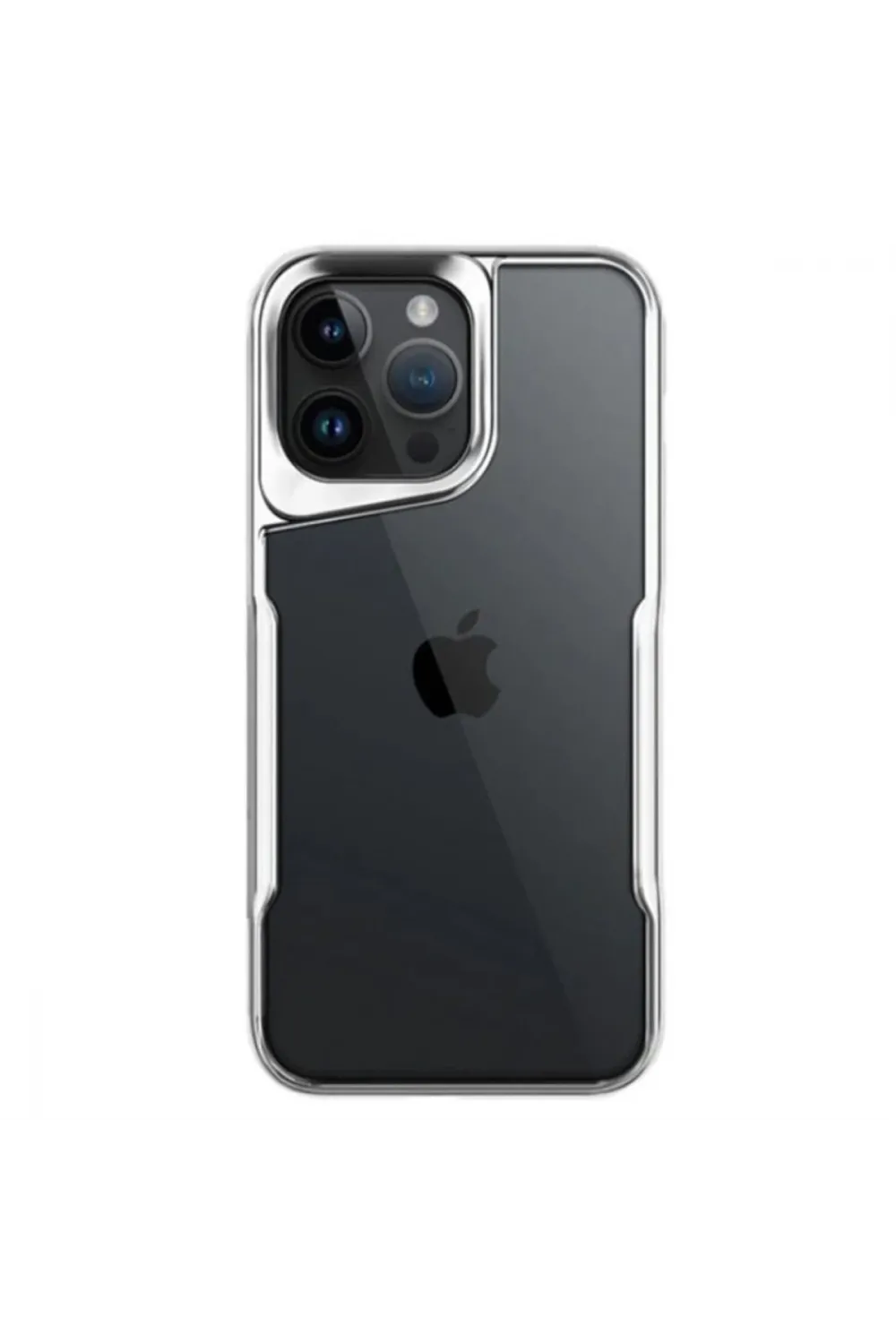 Apple İphone 14 Pro Max Kılıf Boyi Silikon Kapak - Gümüş