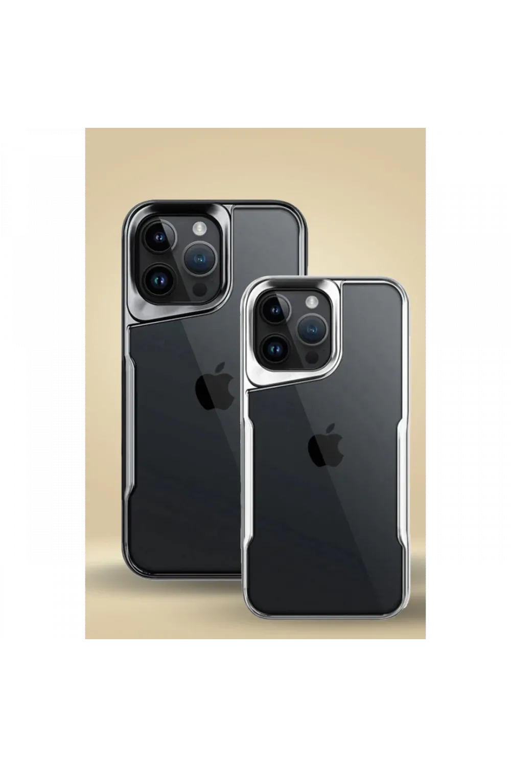 Apple iPhone 14 Pro Max Kılıf Boyi Silikon Kapak - Siyah