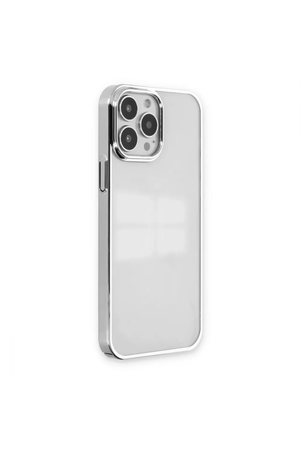 Apple İphone 14 Pro Max Kılıf Element Silikon - Gümüş
