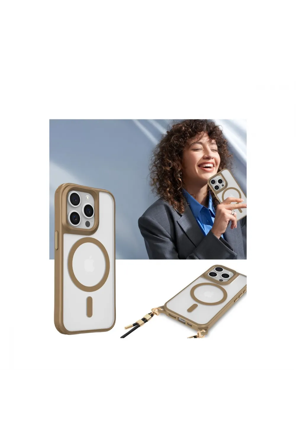 Apple İphone 14 Pro Max Kılıf Enka Magsafe Silikon Kılıf - Şeffaf
