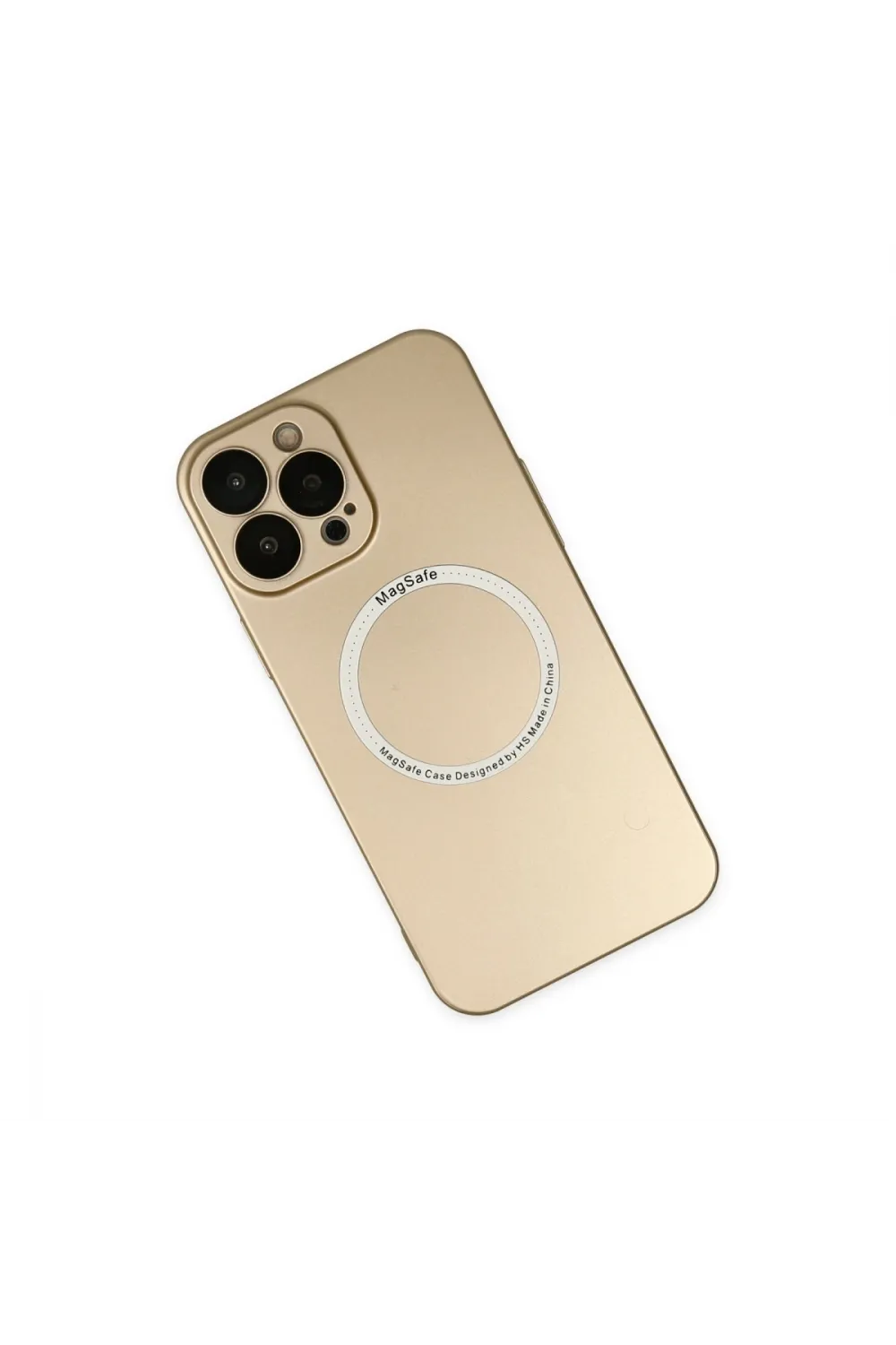 Apple İphone 14 Pro Max Kılıf Jack Magneticsafe Lens Silikon - Gold
