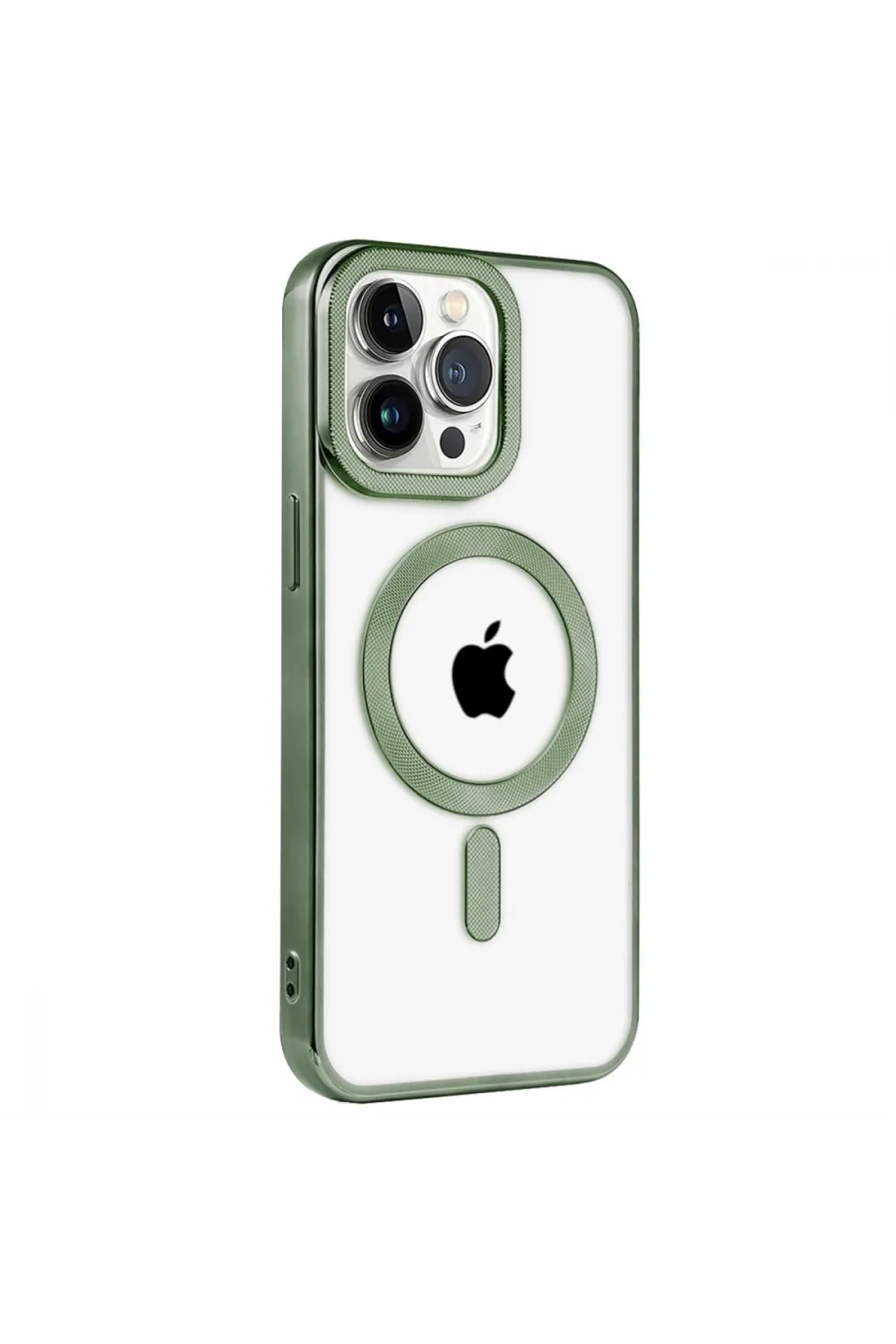 Apple İphone 14 Pro Max Kılıf Kronos Magsafe Kapak - Koyu Yeşil