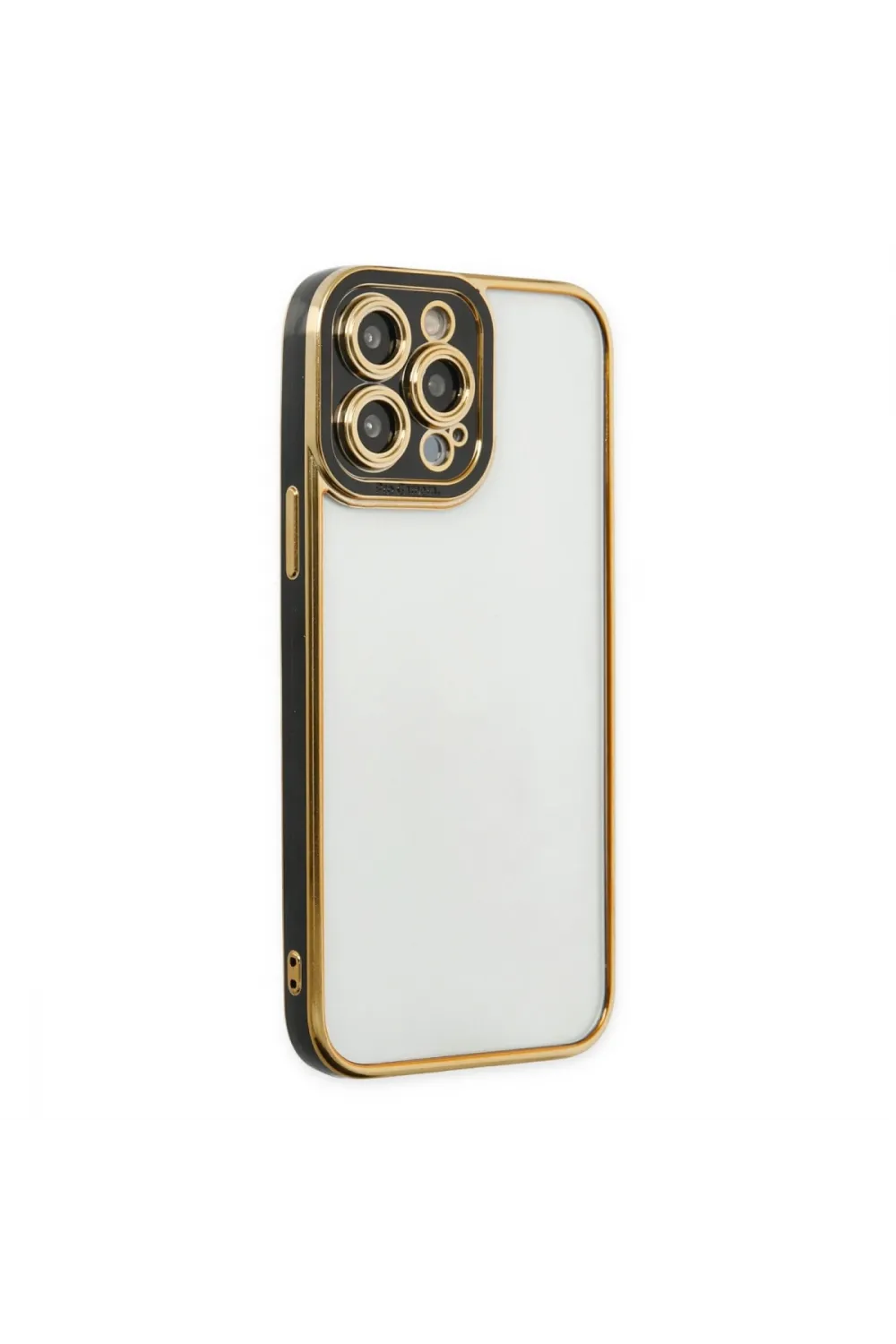 Apple İphone 14 Pro Max Kılıf Liva Lens Silikon - Siyah