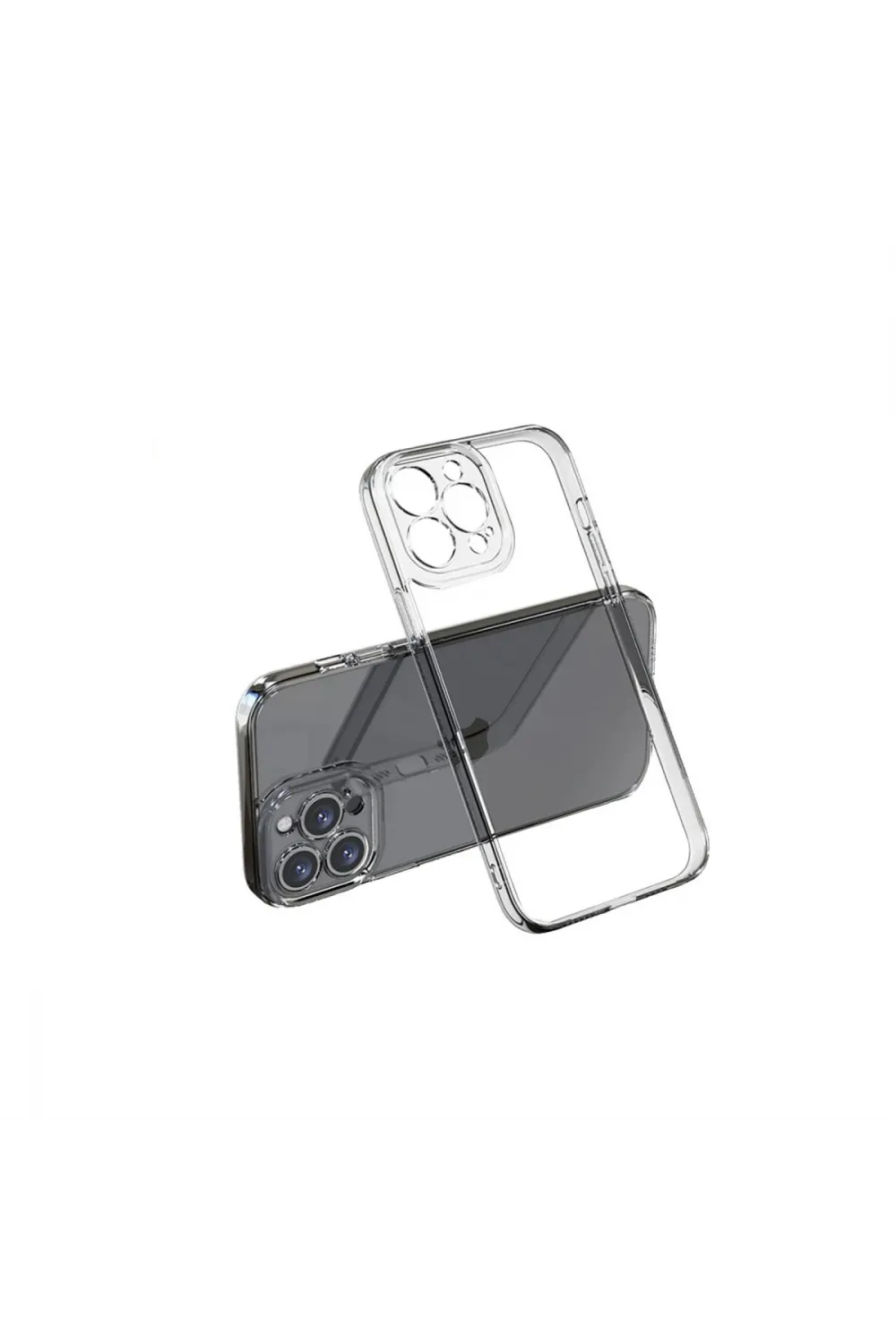 Apple İphone 14 Pro Max Kılıf Lüx Şeffaf Silikon