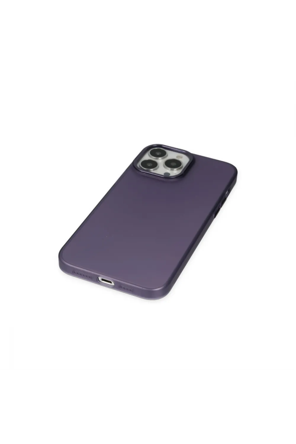 Apple İphone 14 Pro Max Kılıf Modos Metal Kapak - Mor