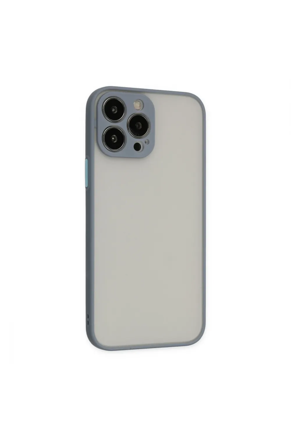Apple İphone 14 Pro Max Kılıf Montreal Silikon Kapak - Gri
