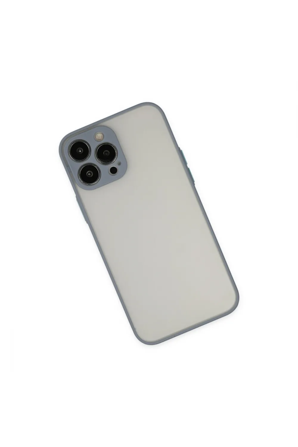 Apple İphone 14 Pro Max Kılıf Montreal Silikon Kapak - Gri
