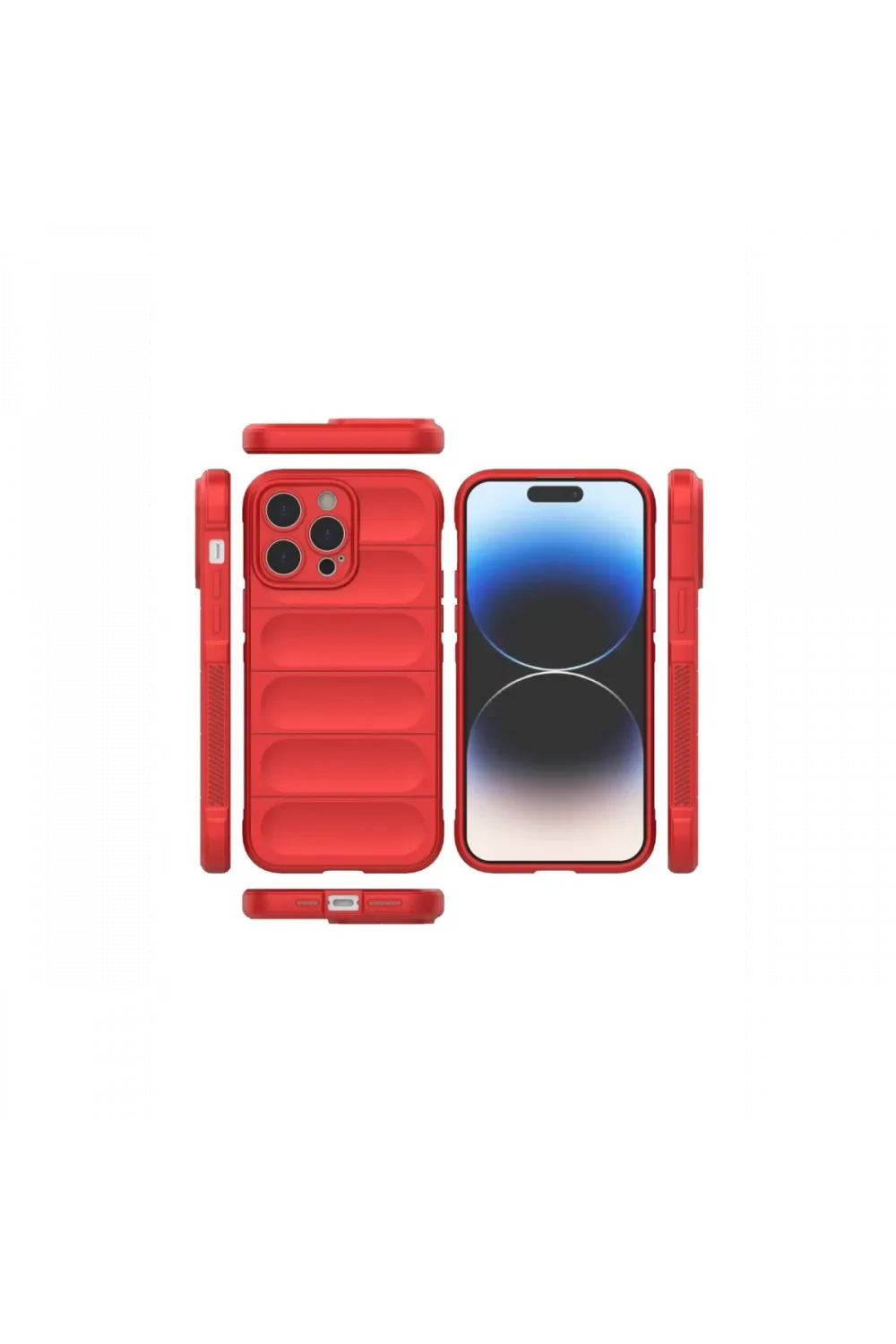 Apple iPhone 14 Pro Max Kılıf Optimum Silikon - Kırmızı