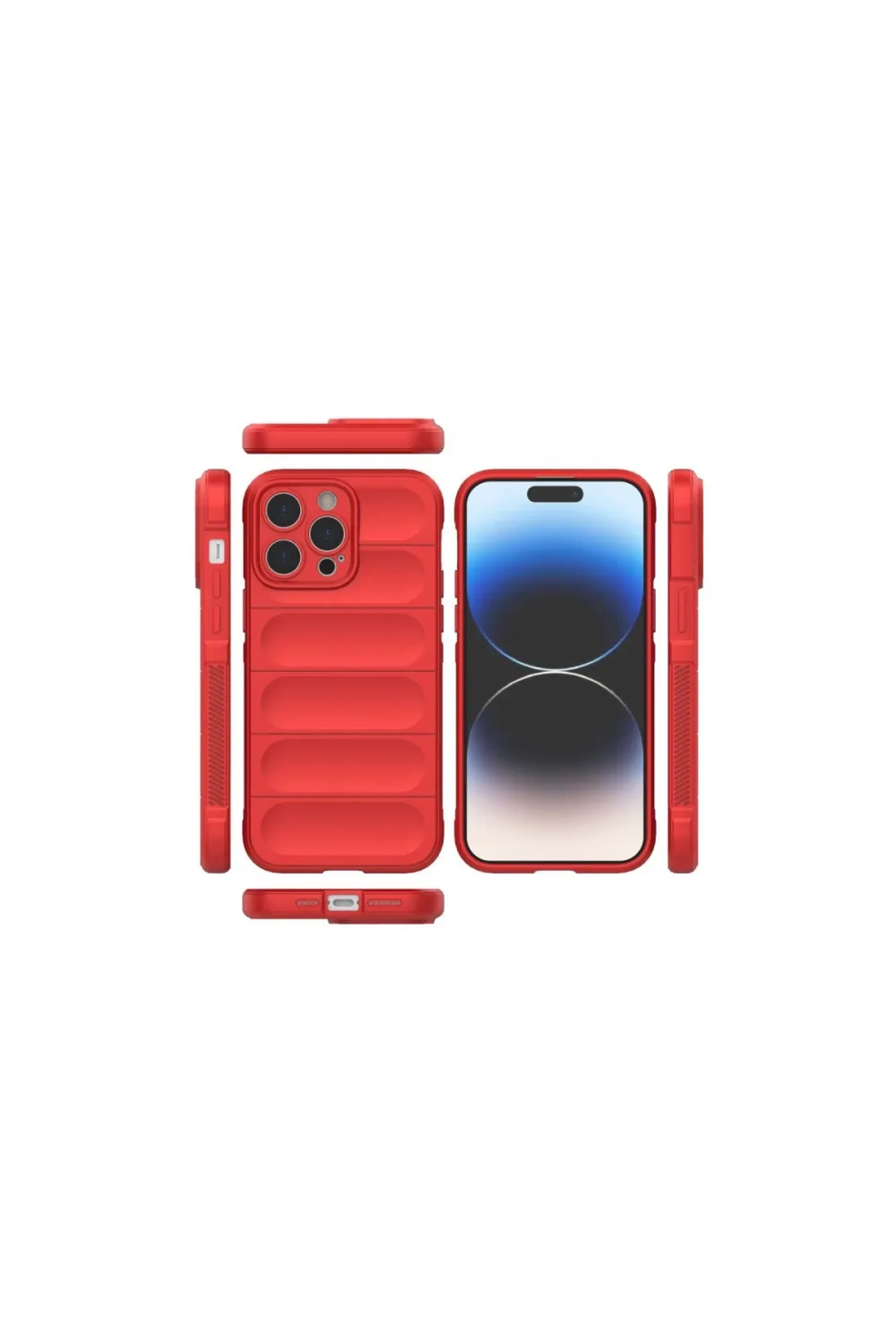 Apple İphone 14 Pro Max Kılıf Optimum Silikon - Kırmızı