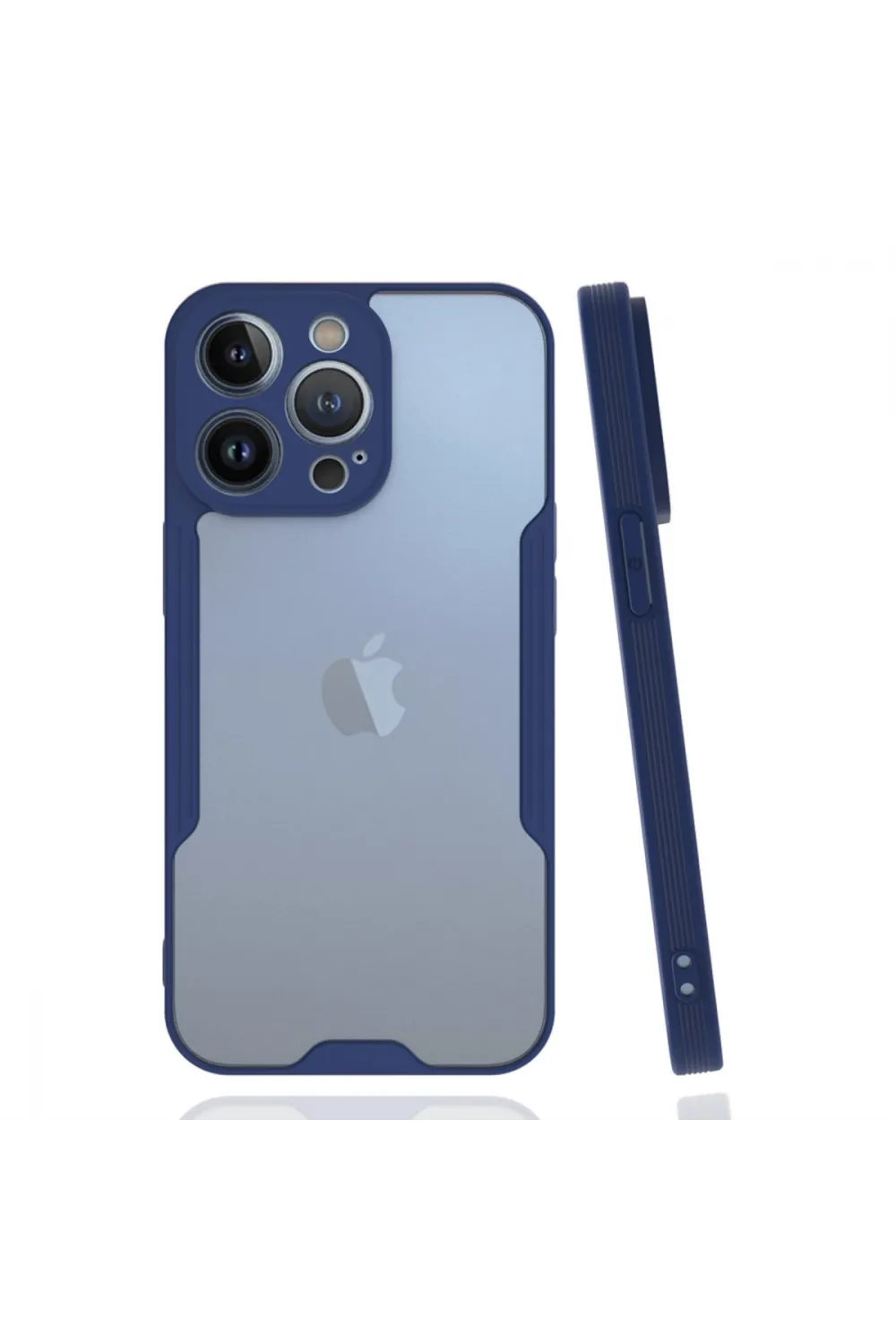 Apple İphone 14 Pro Max Kılıf Platin Silikon - Lacivert