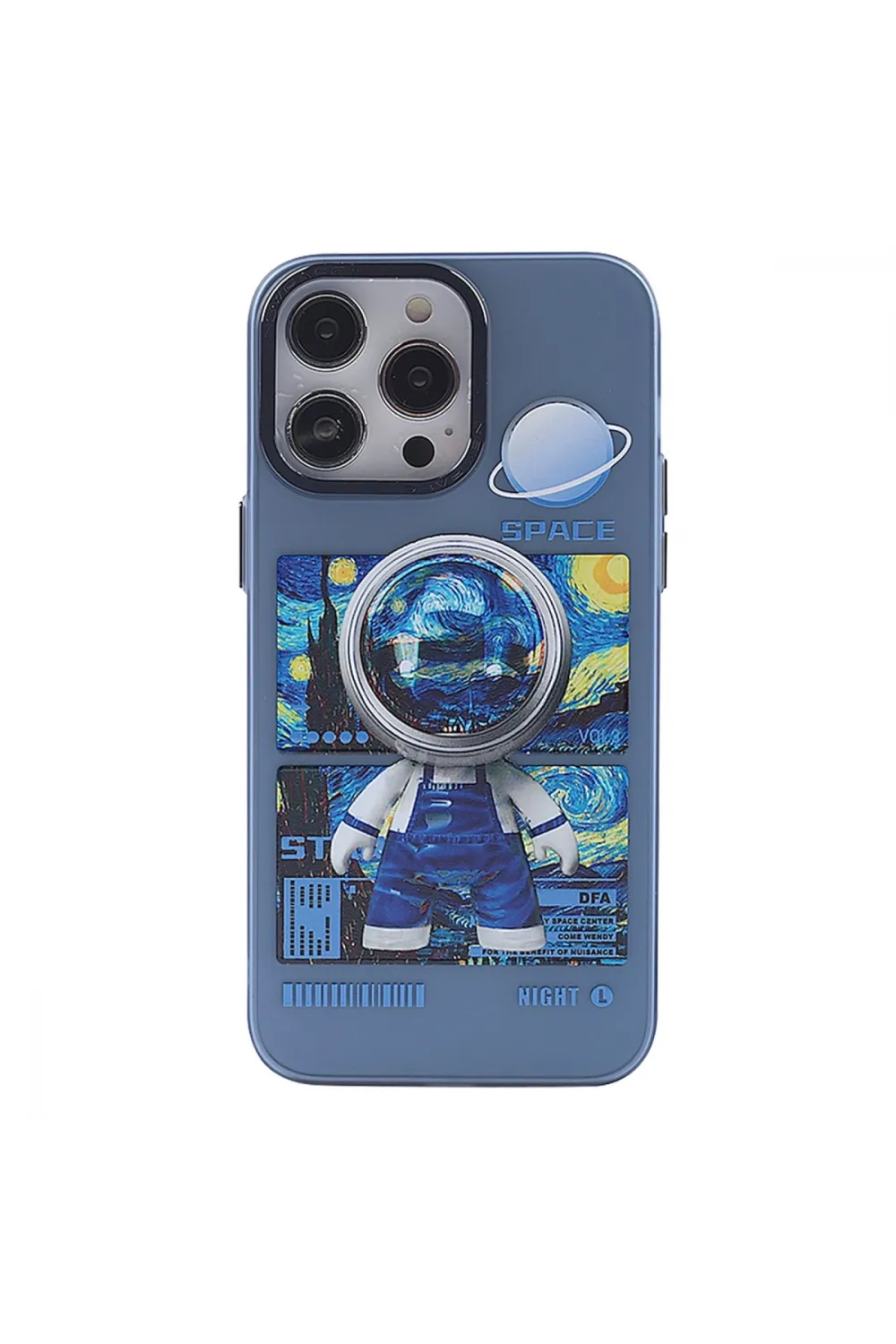 Apple İphone 14 Pro Max Kılıf Prada Desenli Kapak - Prada Mavi - 1