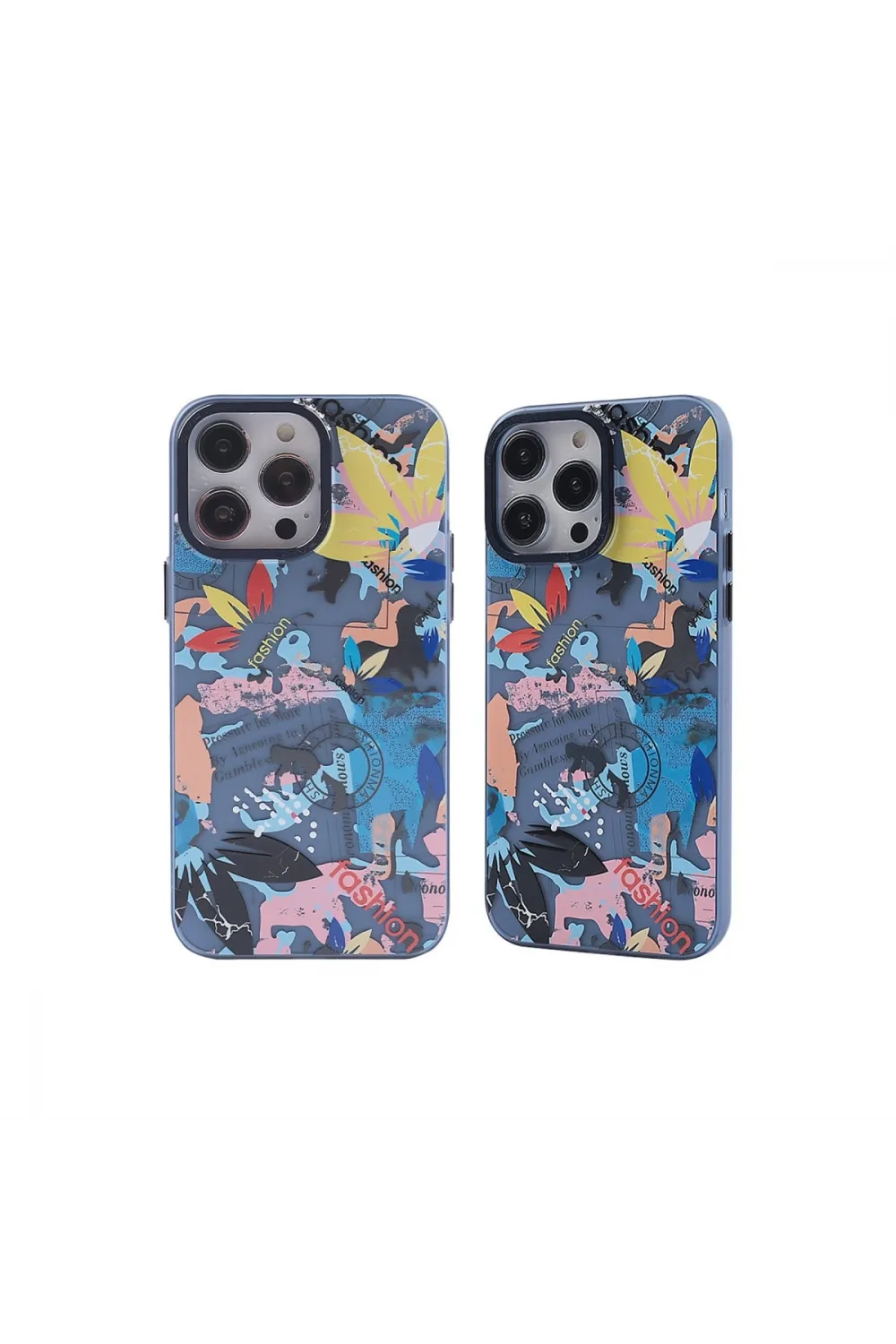 Apple İphone 14 Pro Max Kılıf Prada Desenli Kapak - Prada Pembe - 1