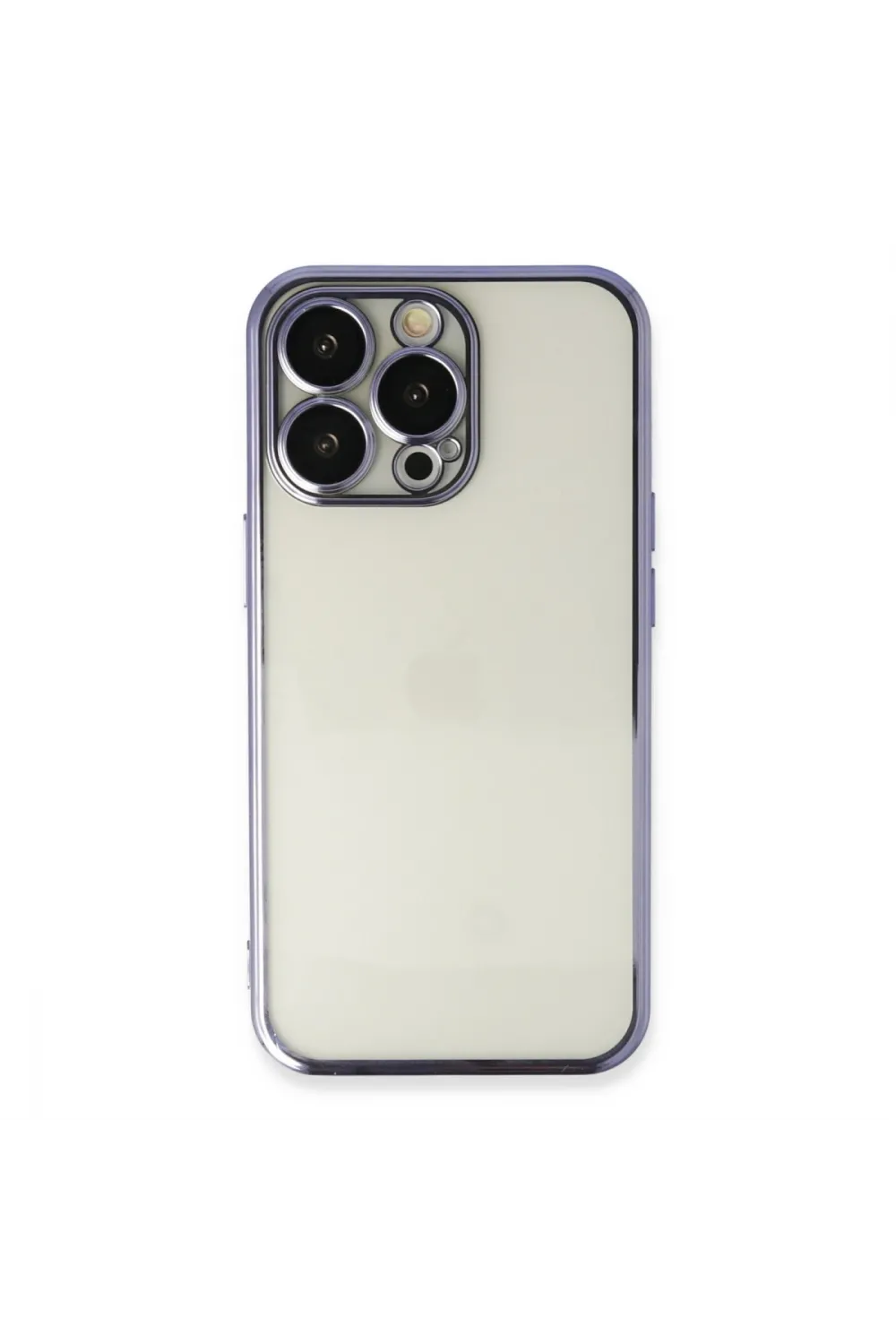 Apple İphone 14 Pro Max Kılıf Razer Lensli Silikon - Mor