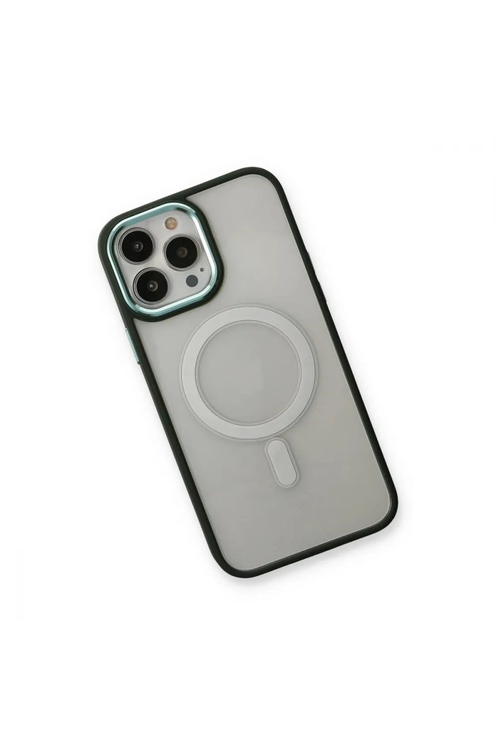 Apple İphone 14 Pro Max Kılıf Room Magneticsafe Silikon - Köknar Yeşili