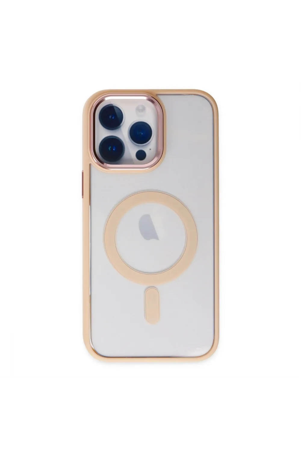 Apple İphone 14 Pro Max Kılıf Room Magneticsafe Silikon - Pudra