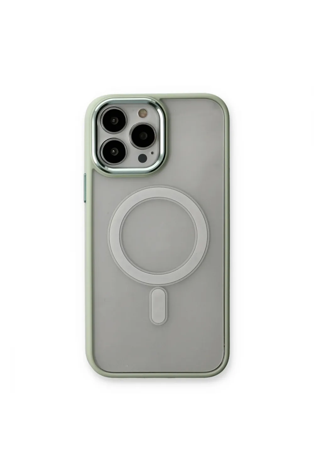 Apple İphone 14 Pro Max Kılıf Room Magneticsafe Silikon - Su Yeşili