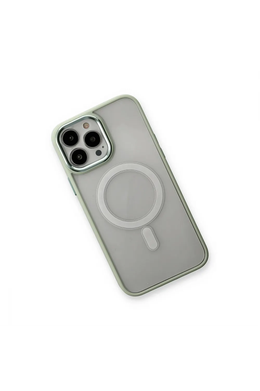 Apple İphone 14 Pro Max Kılıf Room Magneticsafe Silikon - Su Yeşili