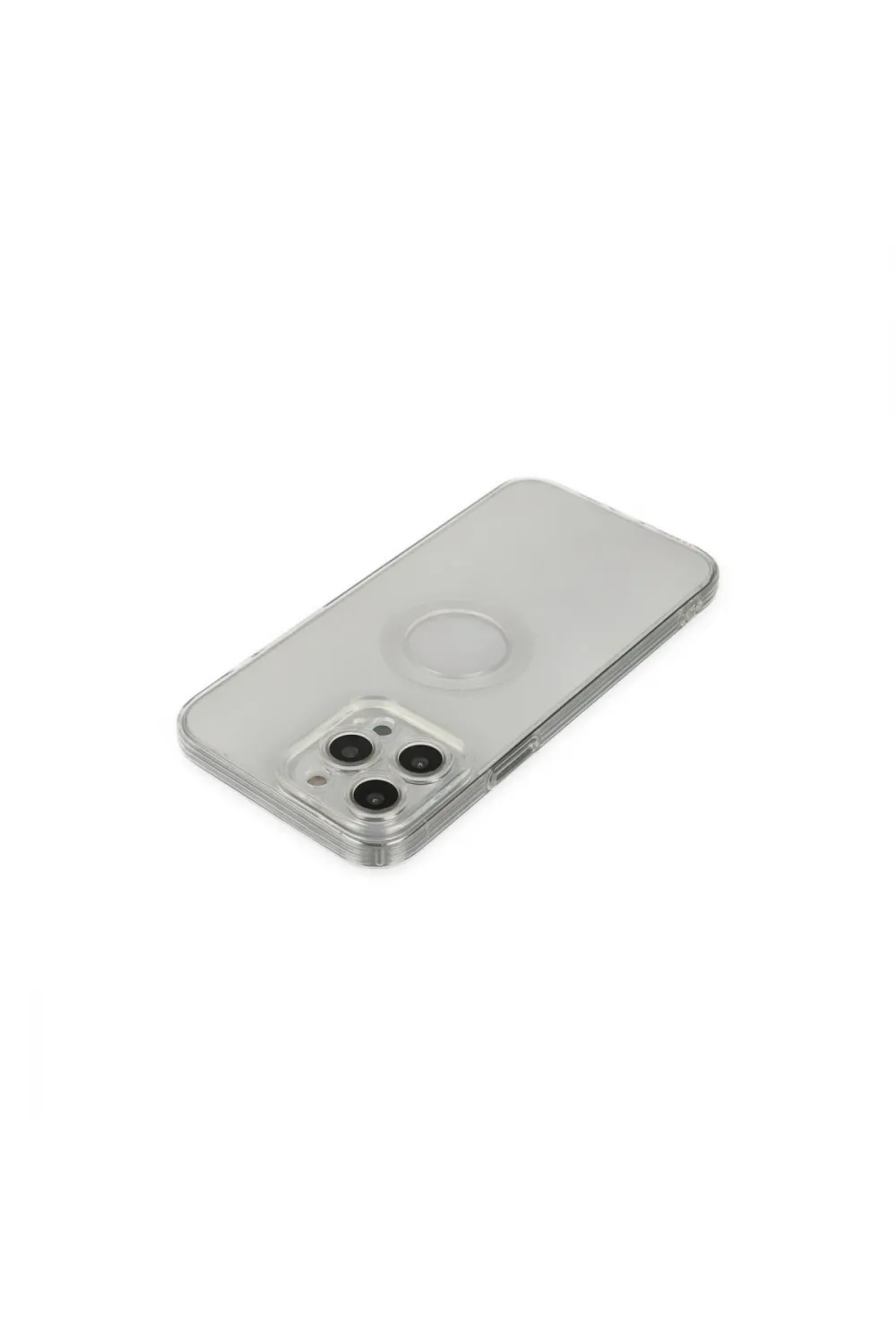 Apple İphone 14 Pro Max Kılıf Santa Lens Silikon - Şeffaf