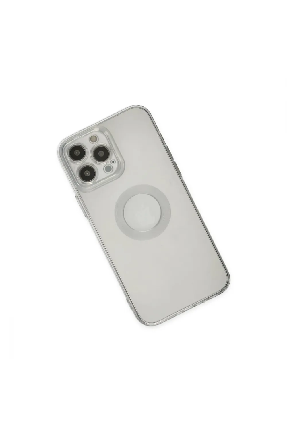Apple İphone 14 Pro Max Kılıf Santa Lens Silikon - Şeffaf