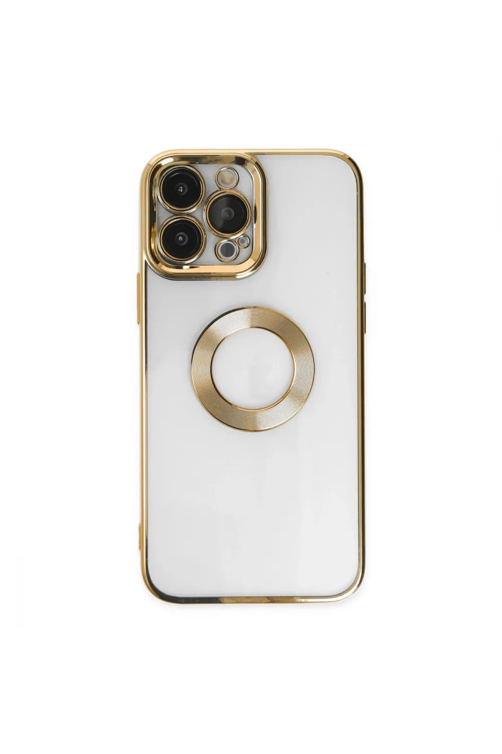 Apple İphone 14 Pro Max Kılıf Slot Silikon - Gold