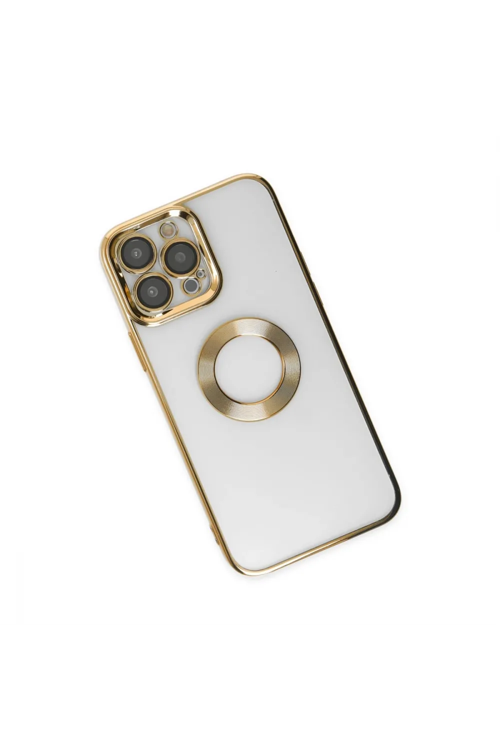 Apple İphone 14 Pro Max Kılıf Slot Silikon - Gold