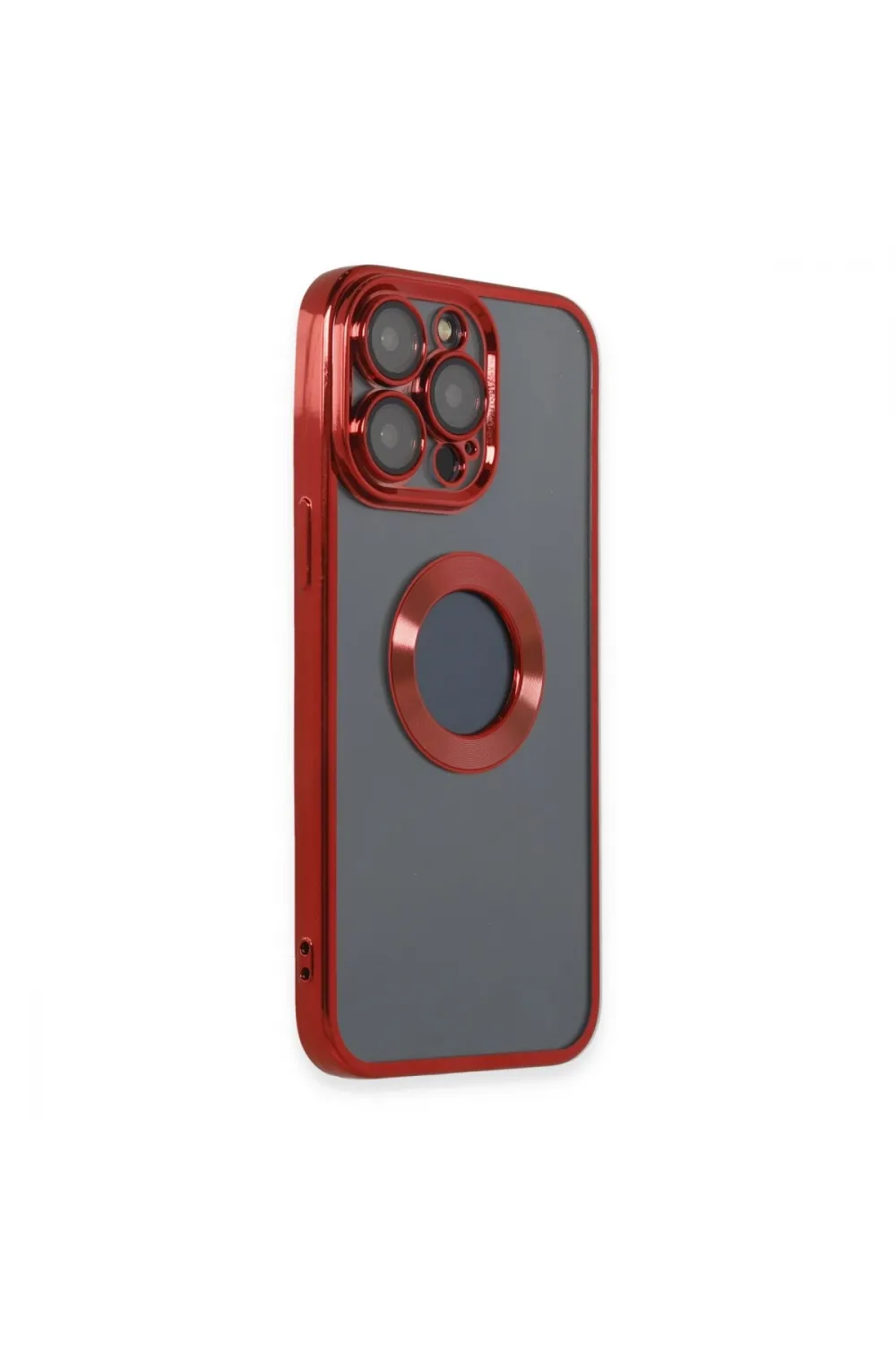 Apple İphone 14 Pro Max Kılıf Slot Silikon - Kırmızı