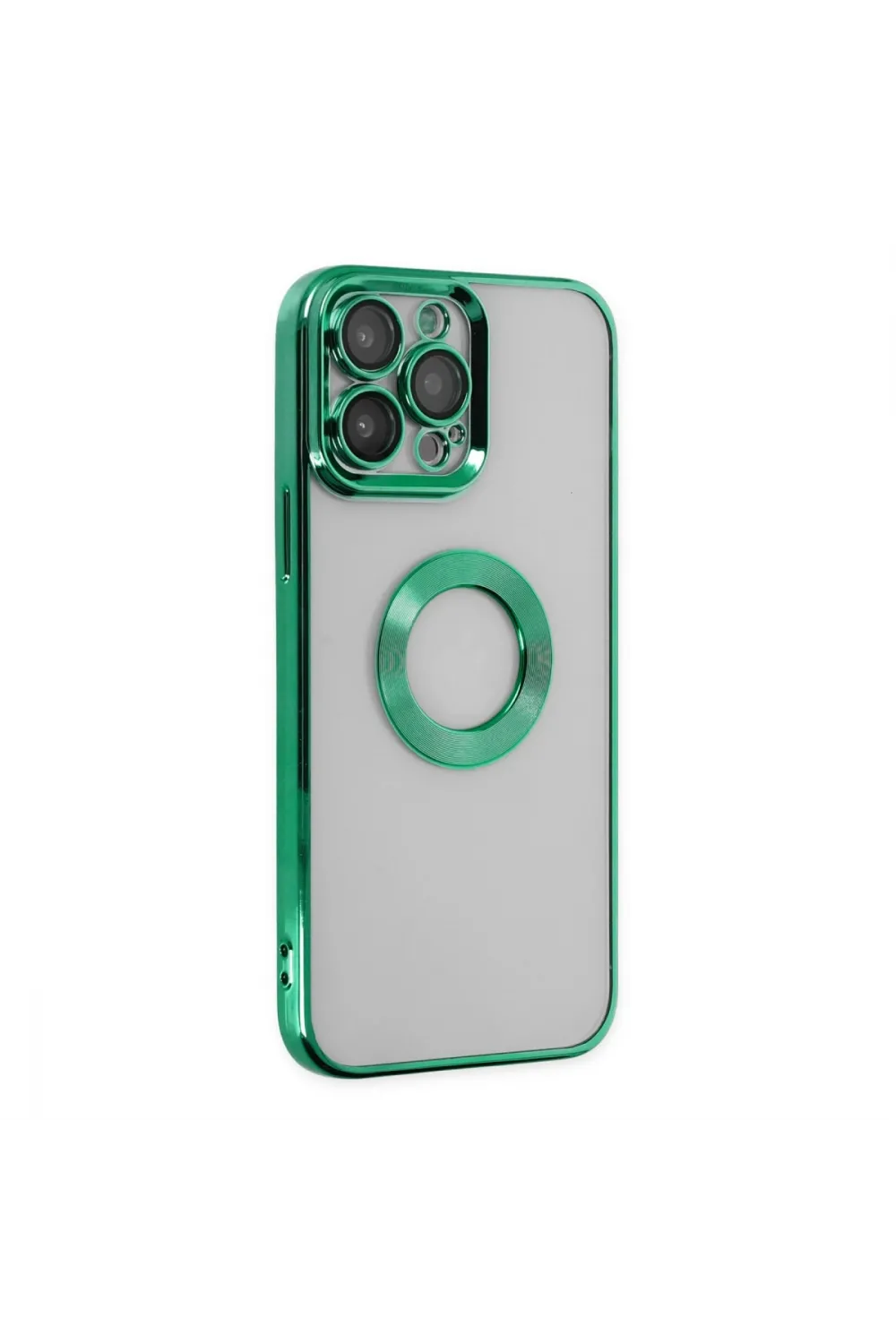Apple İphone 14 Pro Max Kılıf Slot Silikon - Köknar Yeşili