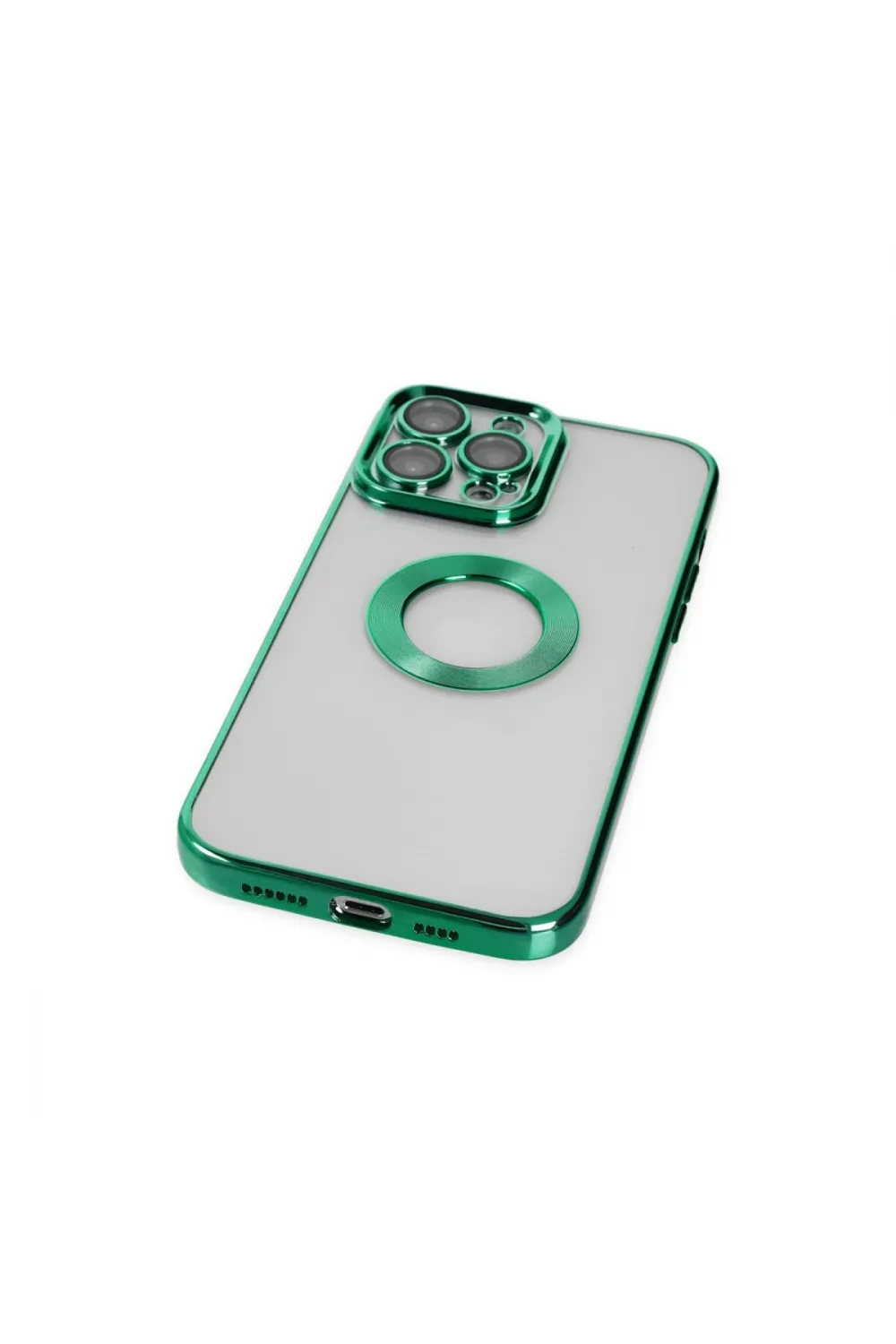 Apple İphone 14 Pro Max Kılıf Slot Silikon - Köknar Yeşili