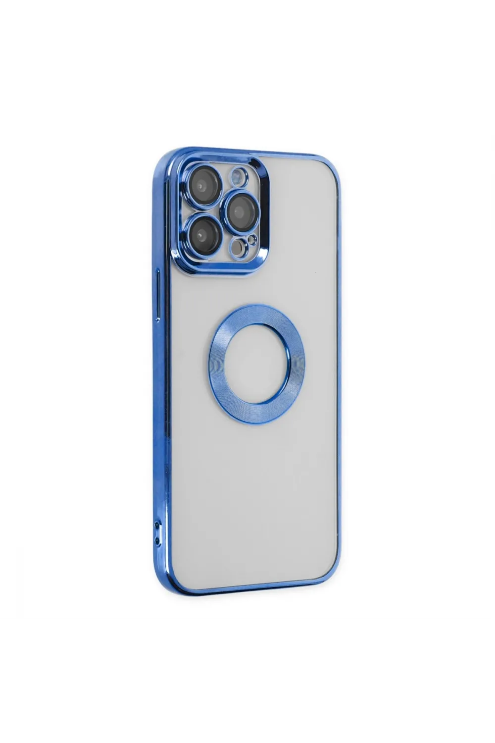 Apple İphone 14 Pro Max Kılıf Slot Silikon - Mavi