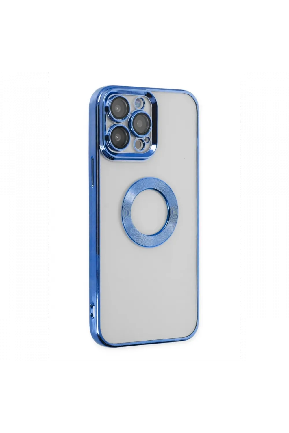 Apple iPhone 14 Pro Max Kılıf Slot Silikon - Mavi