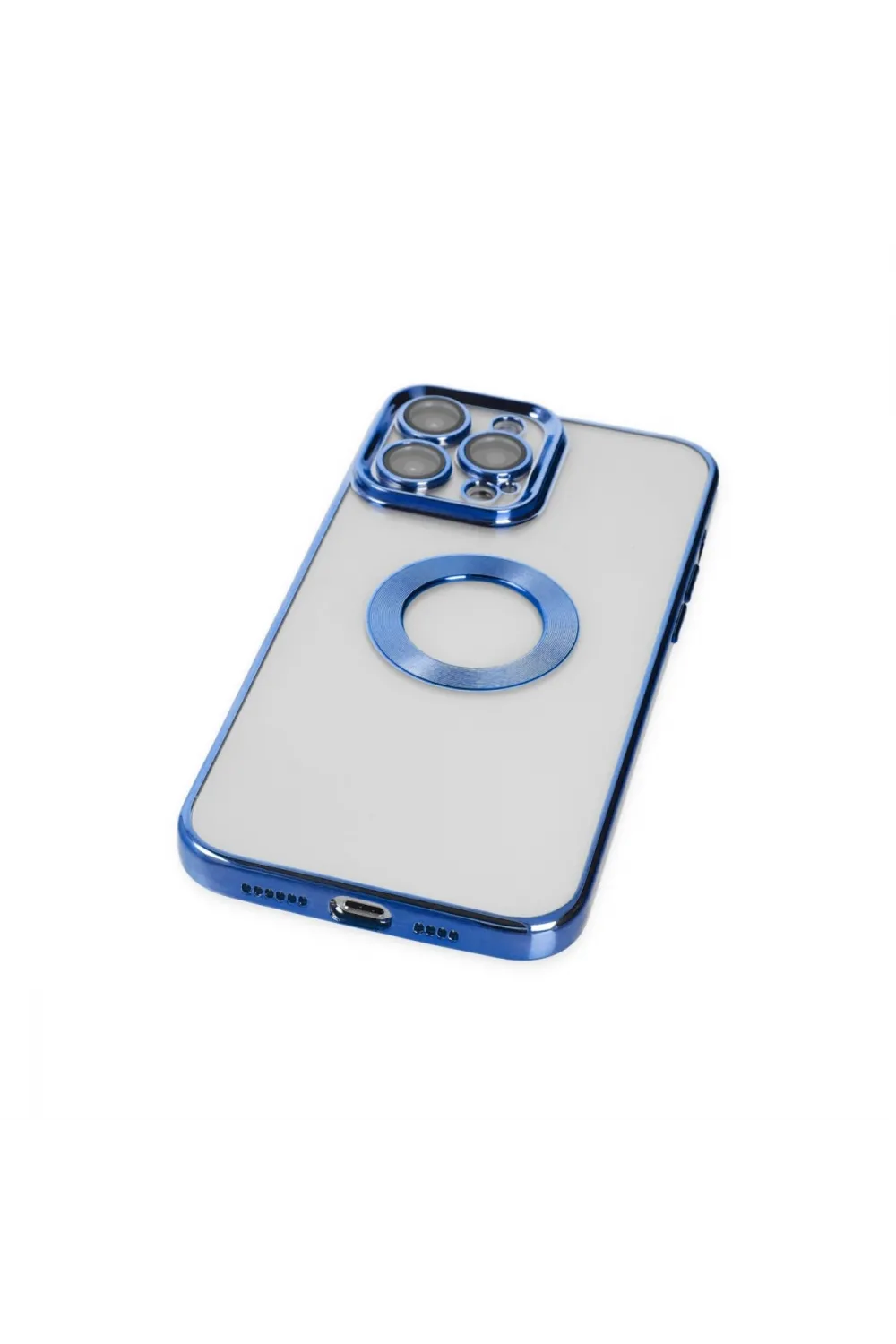Apple İphone 14 Pro Max Kılıf Slot Silikon - Mavi