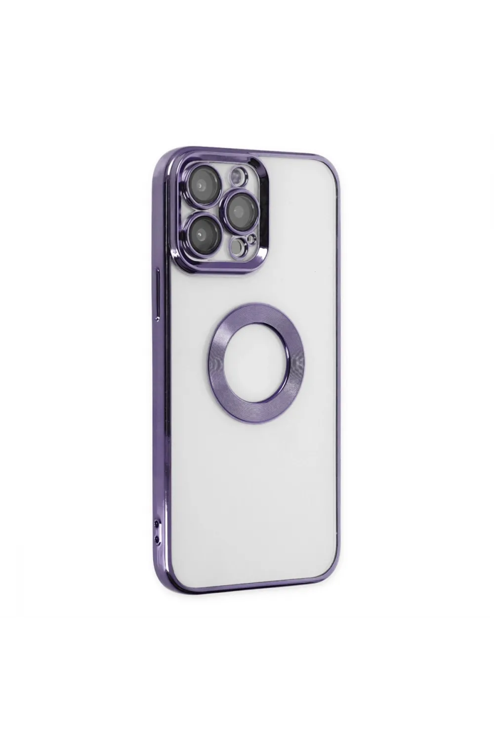Apple İphone 14 Pro Max Kılıf Slot Silikon - Mor