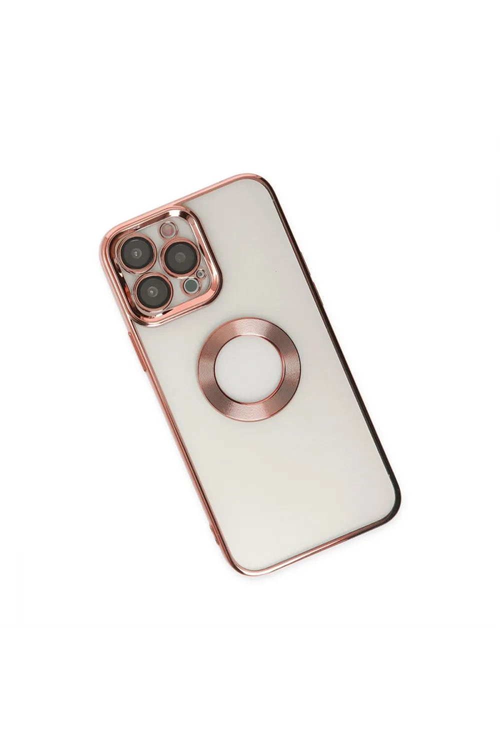 Apple İphone 14 Pro Max Kılıf Slot Silikon - Rose Gold