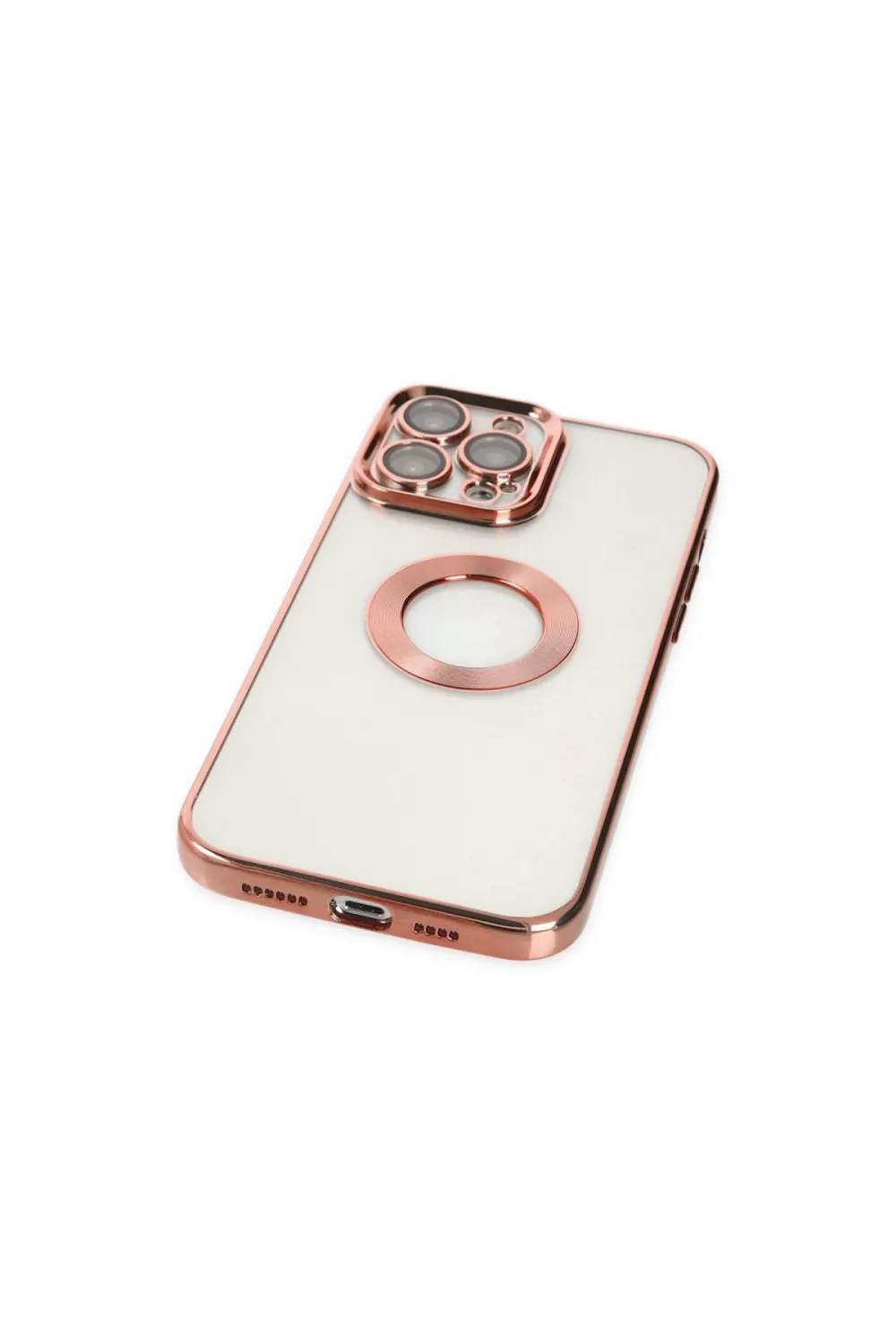 Apple İphone 14 Pro Max Kılıf Slot Silikon - Rose Gold