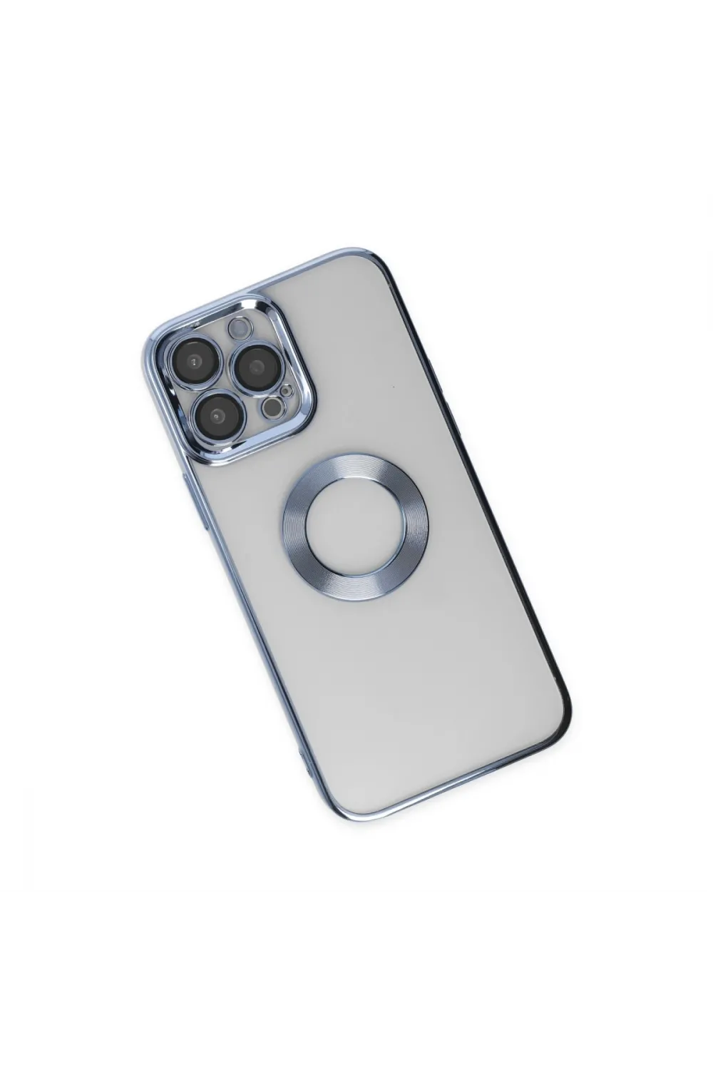 Apple İphone 14 Pro Max Kılıf Slot Silikon - Sierra Blue
