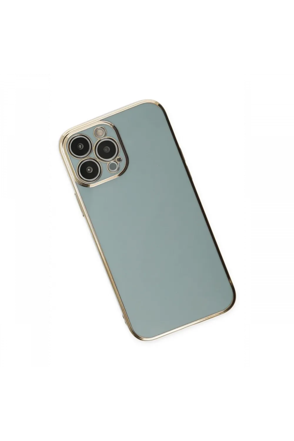 Apple iPhone 14 Pro Max Kılıf Volet Silikon - Açık Yeşil