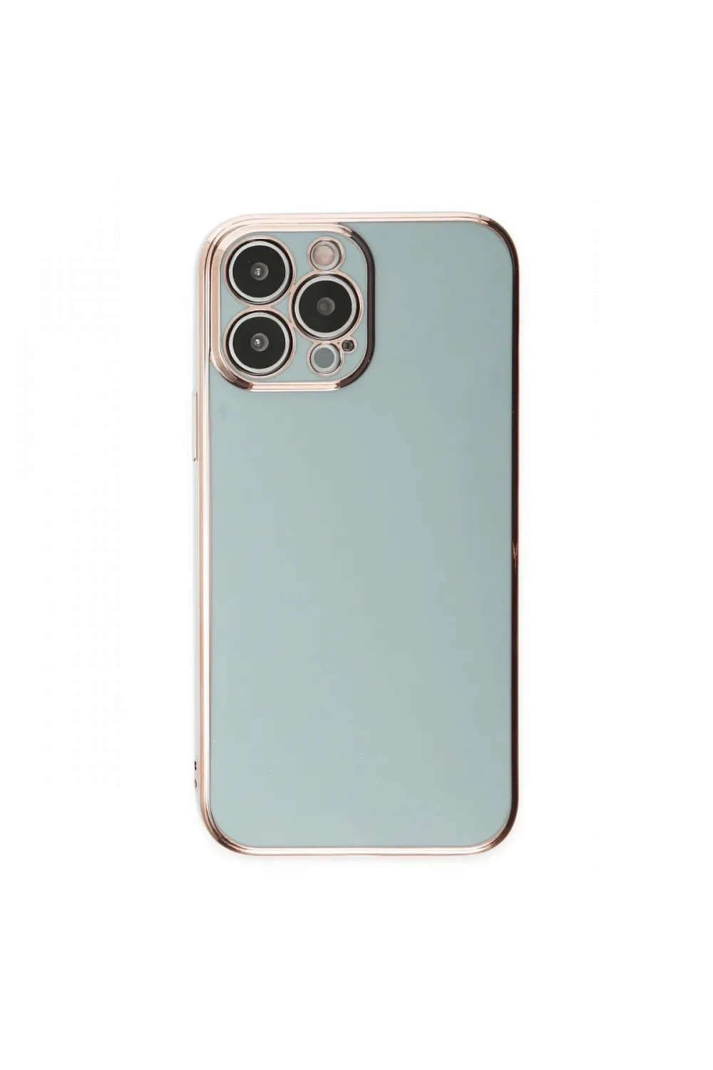 Apple iPhone 14 Pro Max Kılıf Volet Silikon - Açık Yeşil