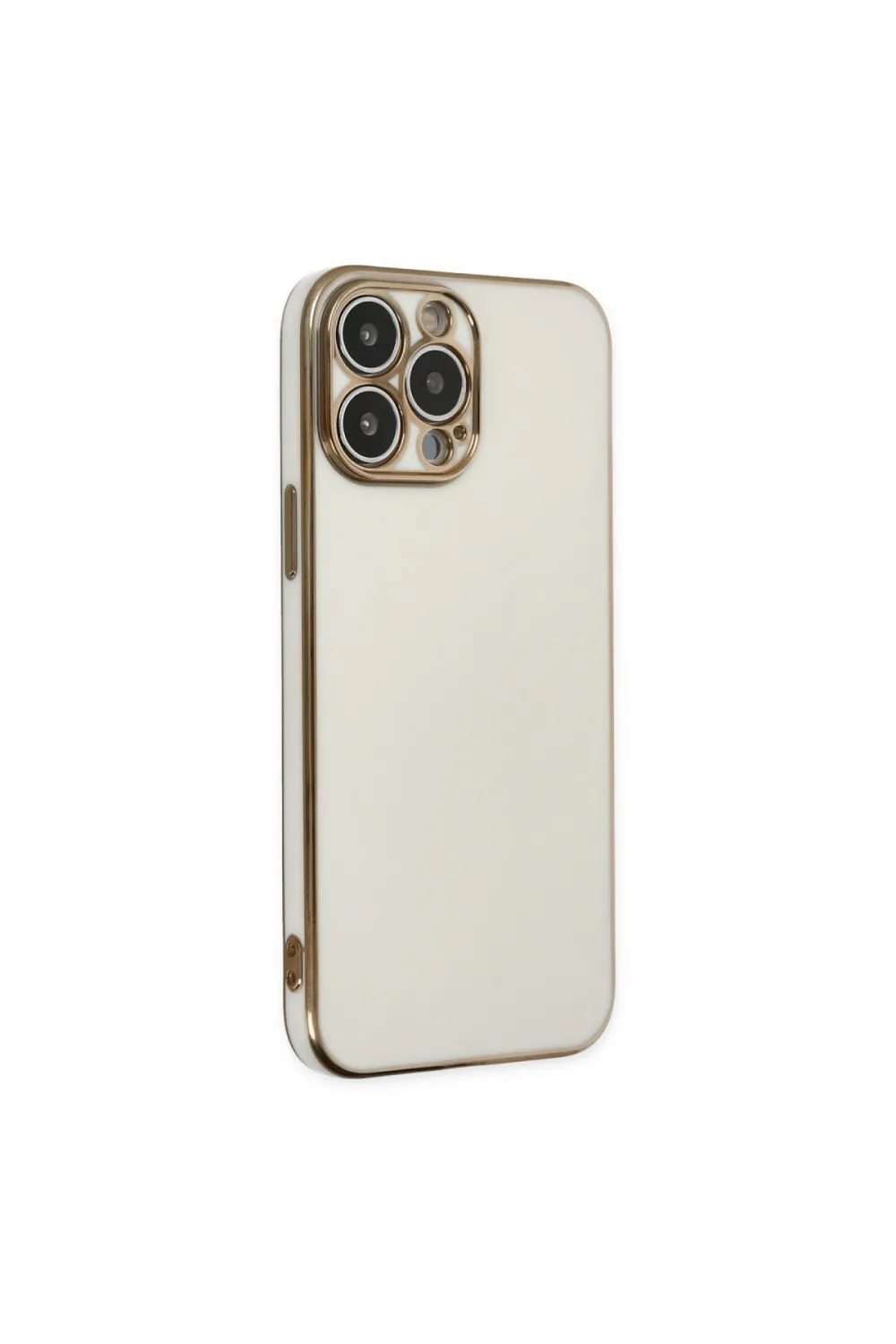 Apple İphone 14 Pro Max Kılıf Volet Silikon - Beyaz