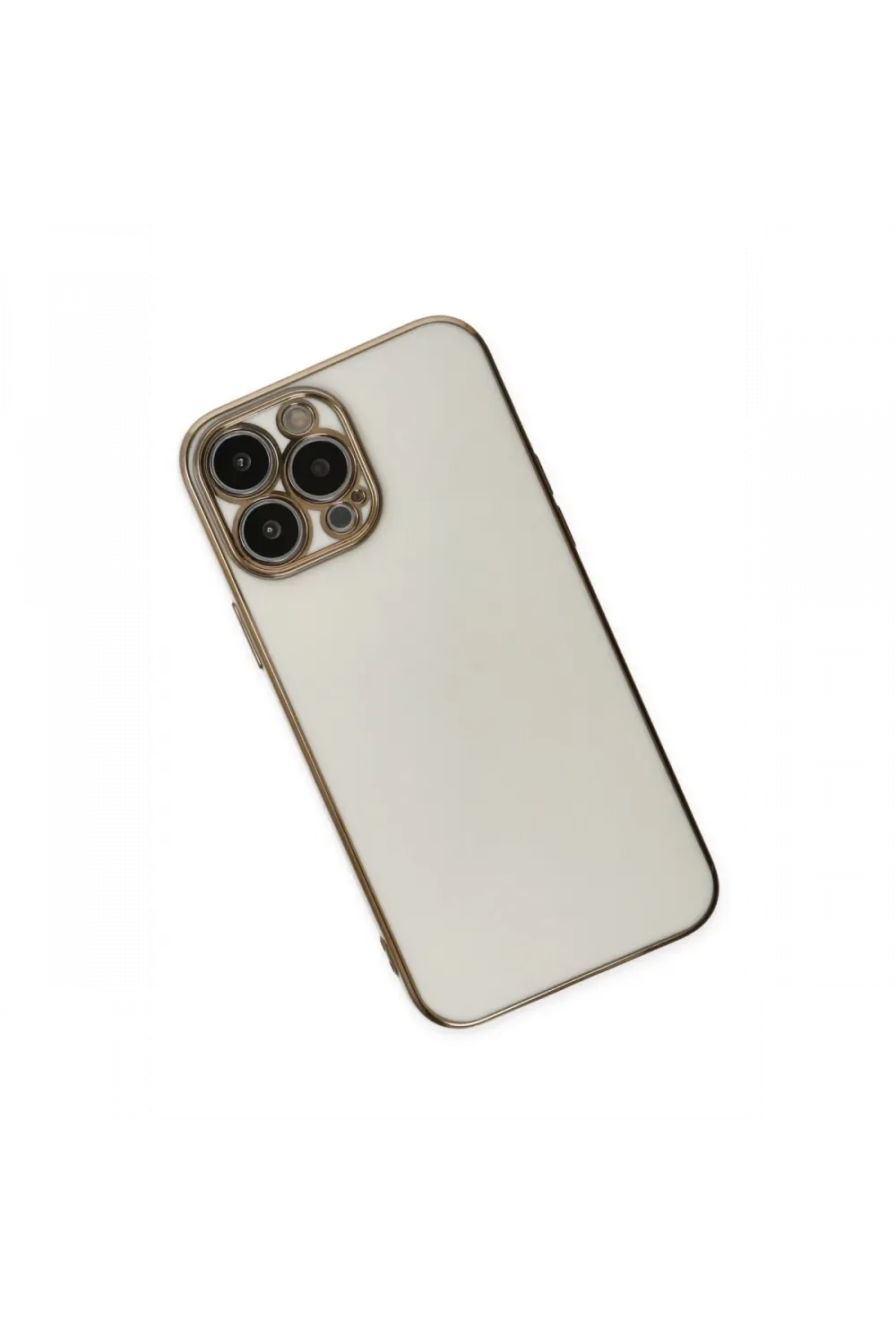 Apple iPhone 14 Pro Max Kılıf Volet Silikon - Beyaz