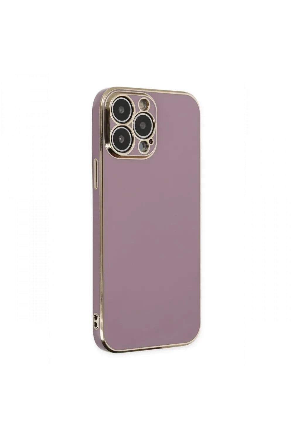 Apple iPhone 14 Pro Max Kılıf Volet Silikon - Mor