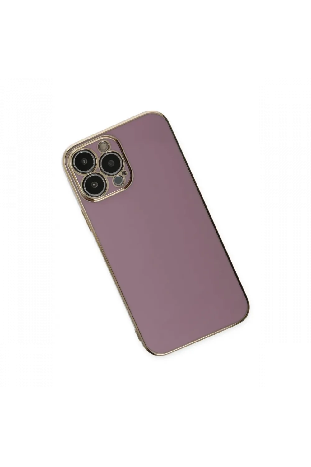 Apple iPhone 14 Pro Max Kılıf Volet Silikon - Mor