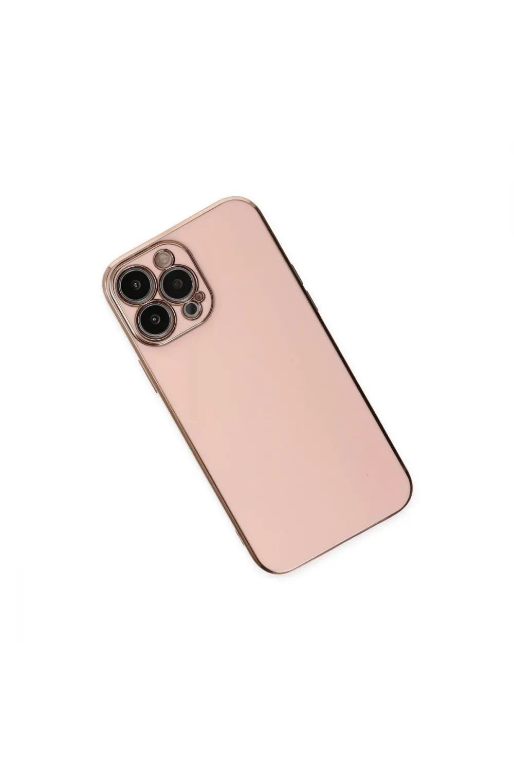 Apple İphone 14 Pro Max Kılıf Volet Silikon - Pembe