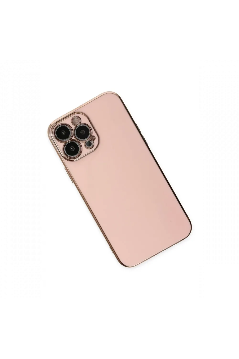 Apple iPhone 14 Pro Max Kılıf Volet Silikon - Pembe