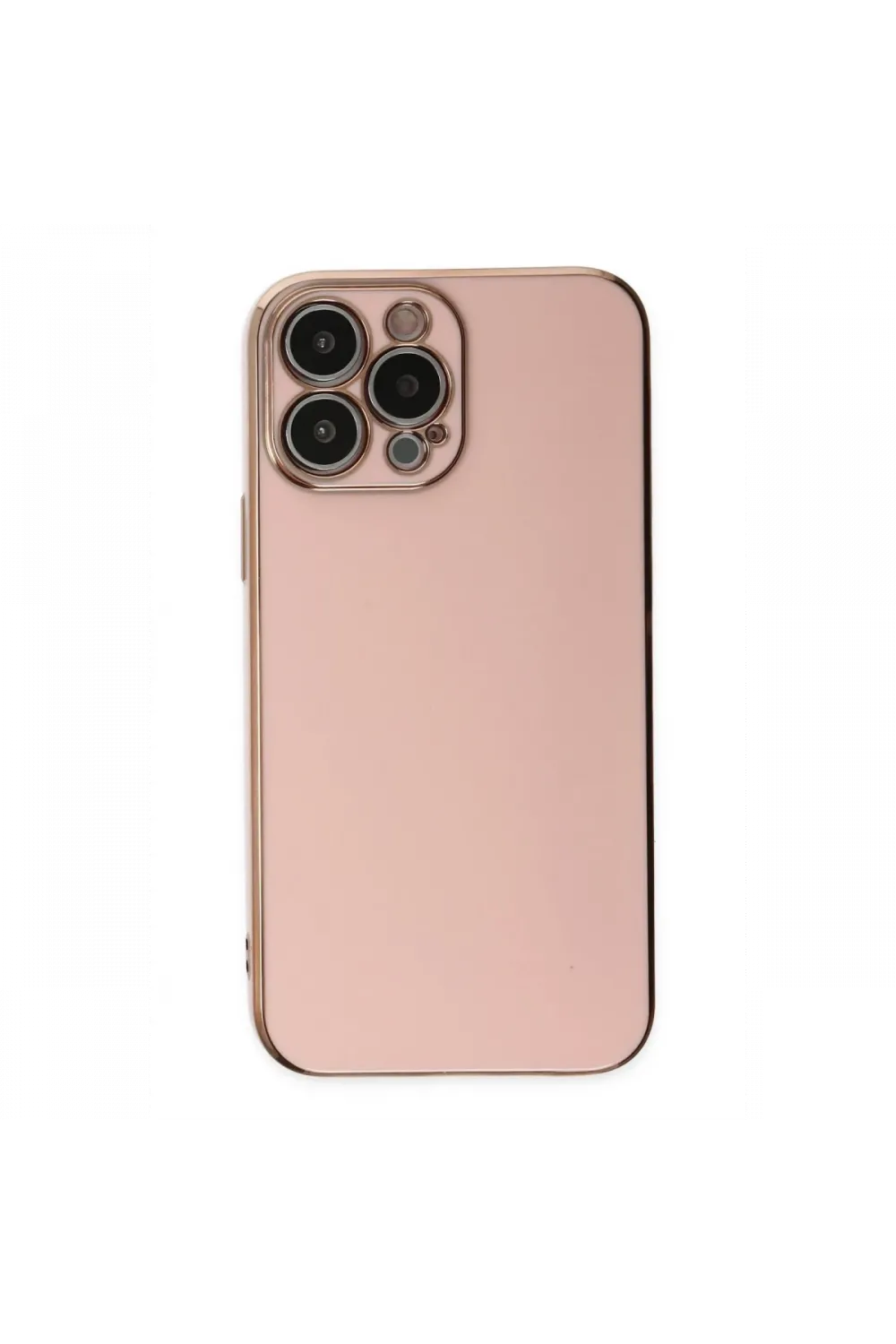 Apple iPhone 14 Pro Max Kılıf Volet Silikon - Pembe