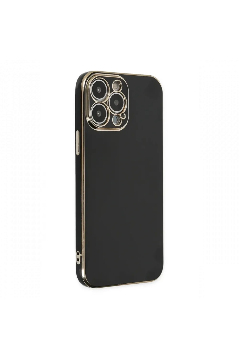 Apple iPhone 14 Pro Max Kılıf Volet Silikon - Siyah