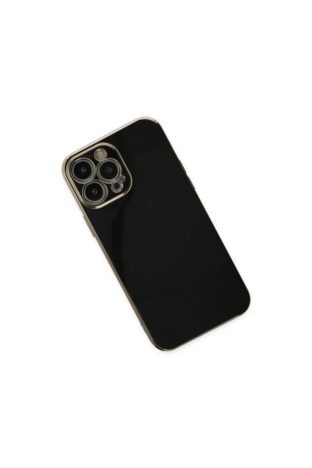 Apple İphone 14 Pro Max Kılıf Volet Silikon - Siyah